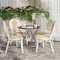 Flash Furniture Cannes Thonet French Bistro Stacking Chair, Natural PE Cane Rattan and White Aluminum Frame, 4PK 4-SDA-AD642110-1-NAT-WH-GG - alternate 9